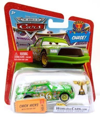 Disney Pixar Cars Chick Hicks with Piston Cup 1:55 CHASE Die-cast Vehicle