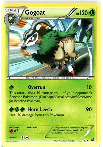 Pokemon - Gogoat (17/162) - XY Breakthrough