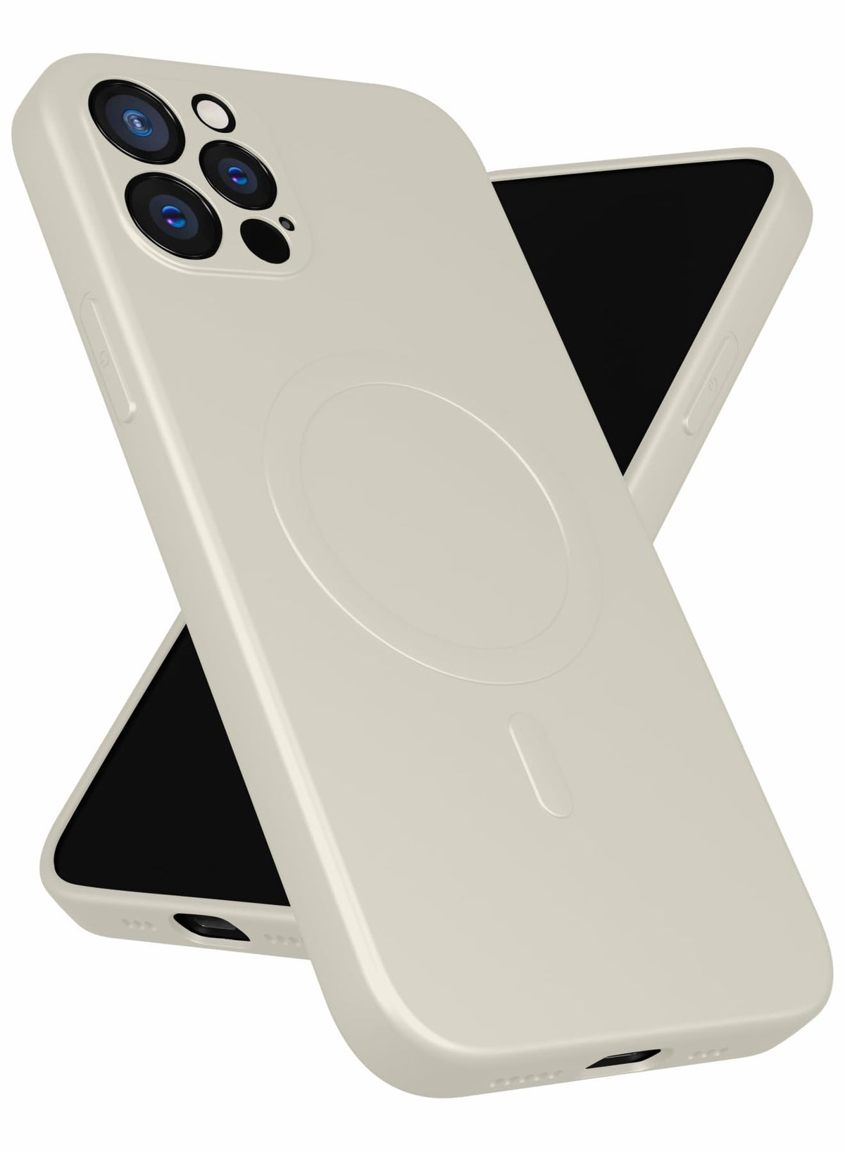 MOBILIUS for iPhone 12 Pro Max Case,[Soft Anti-Scratch Microfiber Lining][Compatible with MagSafe] Magnetic Shockproof Phone Case Designed for iPhone 12 Pro Max, White