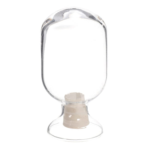 Milisten Fireplace Glass Match Cloche: 125ml Glass Match Cloche Jar Bathroom Matches Holder Match Box Matches Striker Holder with Stopper for Candles Bathroom Matches