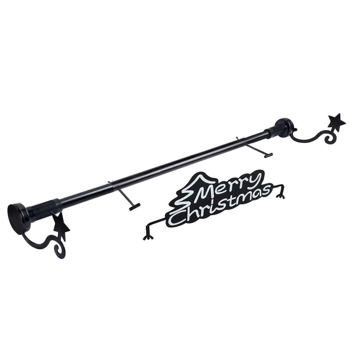 ATDAWN Front Door Garland Hanger, Single Door Garland Hanger, Easter Door Decor, Easter Garland Hanger, Adjustable Widths, No Nails or Screws - No Damage to Your Door