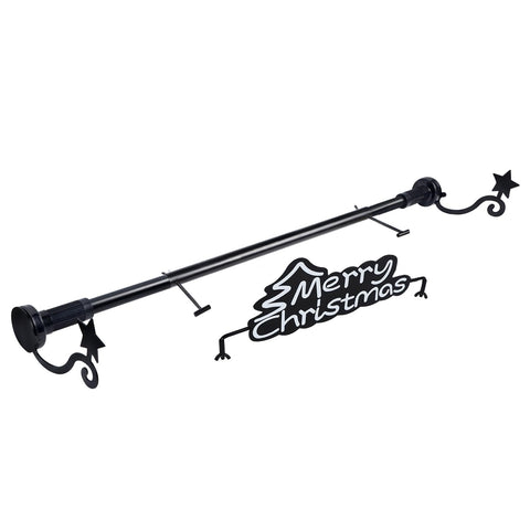ATDAWN Front Door Garland Hanger, Single Door Garland Hanger, Easter Door Decor, Easter Garland Hanger, Adjustable Widths, No Nails or Screws - No Damage to Your Door