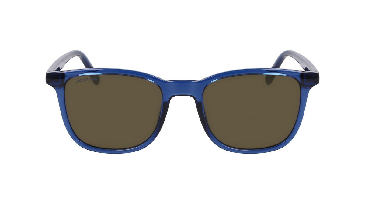 Lacoste Men's Sunglasses L915S - Transparent Blue with Solid Khaky Lens