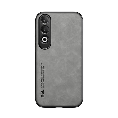 Kepuch Silklike Case Compatible for Oppo K12 5G / Oneplus Nord CE4 - Magnetic Holder Built-in Metal Plate Cover Bumper - Gray