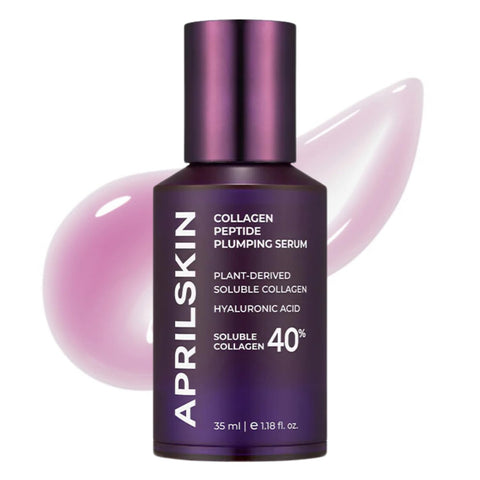 APRILSKIN 40% Collagen Peptide Plumping Serum | Vegan, Cruelty-Free | Keeps radiant and firmer-looking with Triple Peptide Complex | For fine lines, wrinkles & sensitized skin