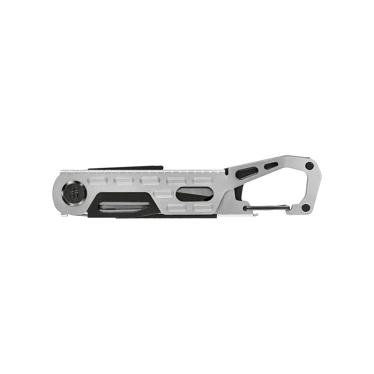 Gerber Gear Gear Stake Out 11-in-1 Multi-tool - 2.2" Plain Edge Blade, Tent Stake Puller, Carabiner Carry - EDC Gear and Equipment - Silver
