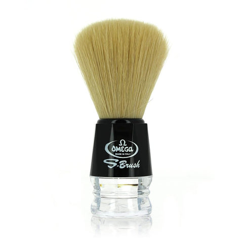 Omega S-Brush Synthetic Shaving Brush Black 10019 by Omega