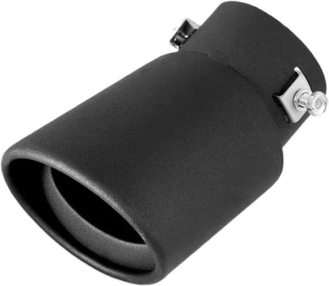 Auto Exhaust Tailpipes For Toyota Prado CHR,Car Exhaust Muffler Tip Pipes Covers Car Accessories,A/Curved-black