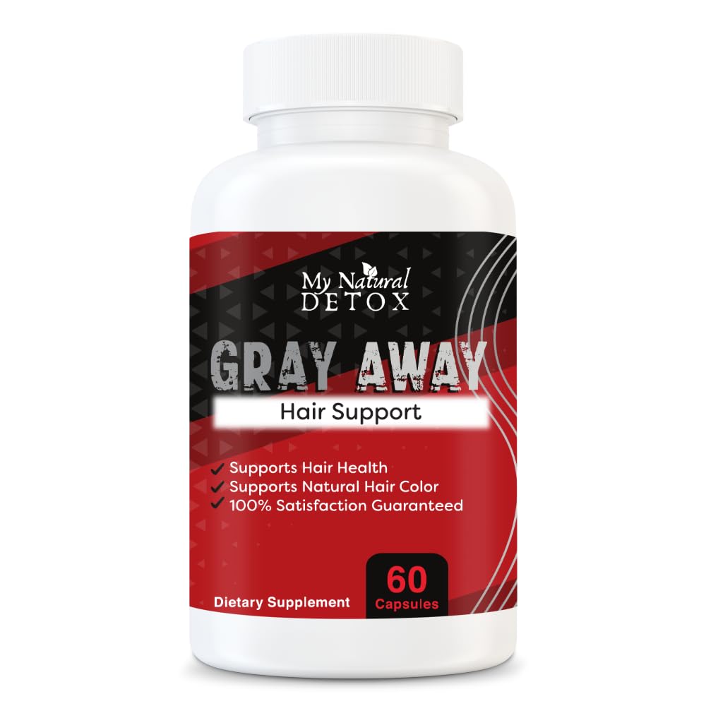Anti Gray Gray Hair Reversal/Removal by My Natural DETOX/60 Capsules Gray Hair Therapy