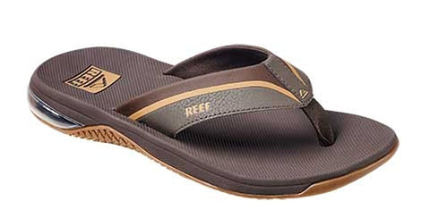 Reef mens Reef Anchor Flip Flop, Brown/Gum, 6 US