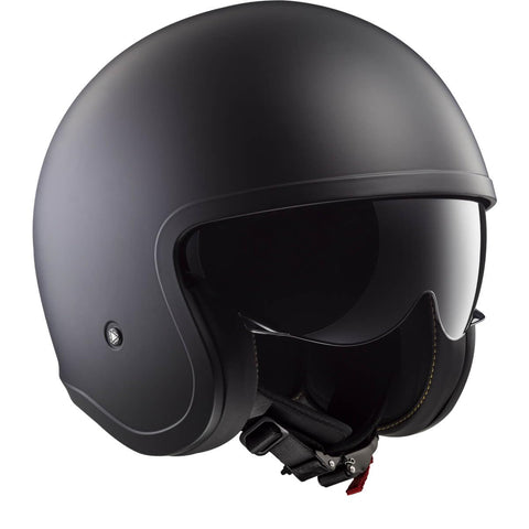 LS2 Motorcycle Helmets-Spitfire Matt, Black, Size XL