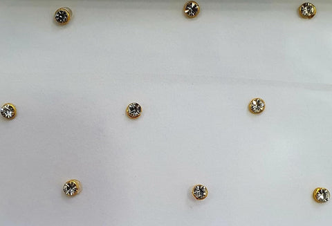 Generic Diamond Crystal Indian Crafts stickers Indian Bindi for women Face Jewels Diamond Cut Bindi Indian Round Bindi Women Bollywood Party Mix Size Forehead Face Sticker Stone Bindi (Silver colour)