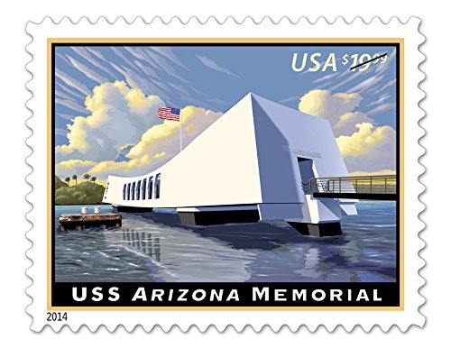 2014 $19.99 USS Arizona Memorial Express Mail Single Stamp Scott 4873