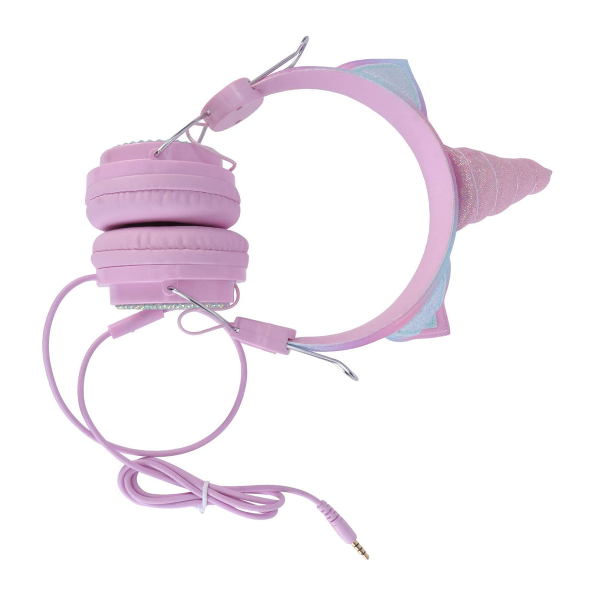 UKCOCO 1pc Unicorn Headphones Over on Ear Headset Surround Sound Headphones Recording Headset Wired Headset with Mic Cat Ear Headphones Unicorn Headset Stereo Sponge Child School Supplies