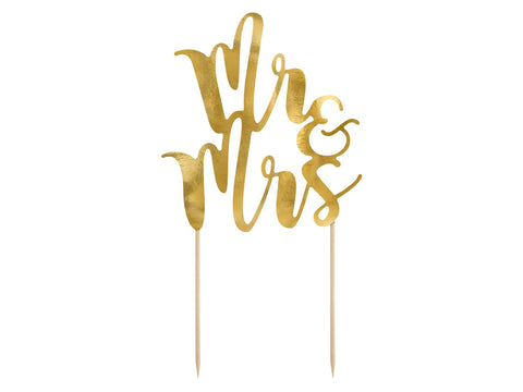 PartyDeco Mr&Mrs Cake Pick