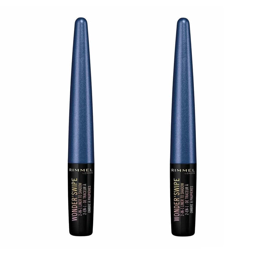 Rimmel Pack of 2 London Wonder Swipe 2-in-1 Liner to Shadow, Front Stage 013