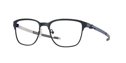 Oakley Men's Ox3248 Seller Square Prescription Eyewear Frames, Powder Matte Dark Navy/Demo Lens, 52 mm