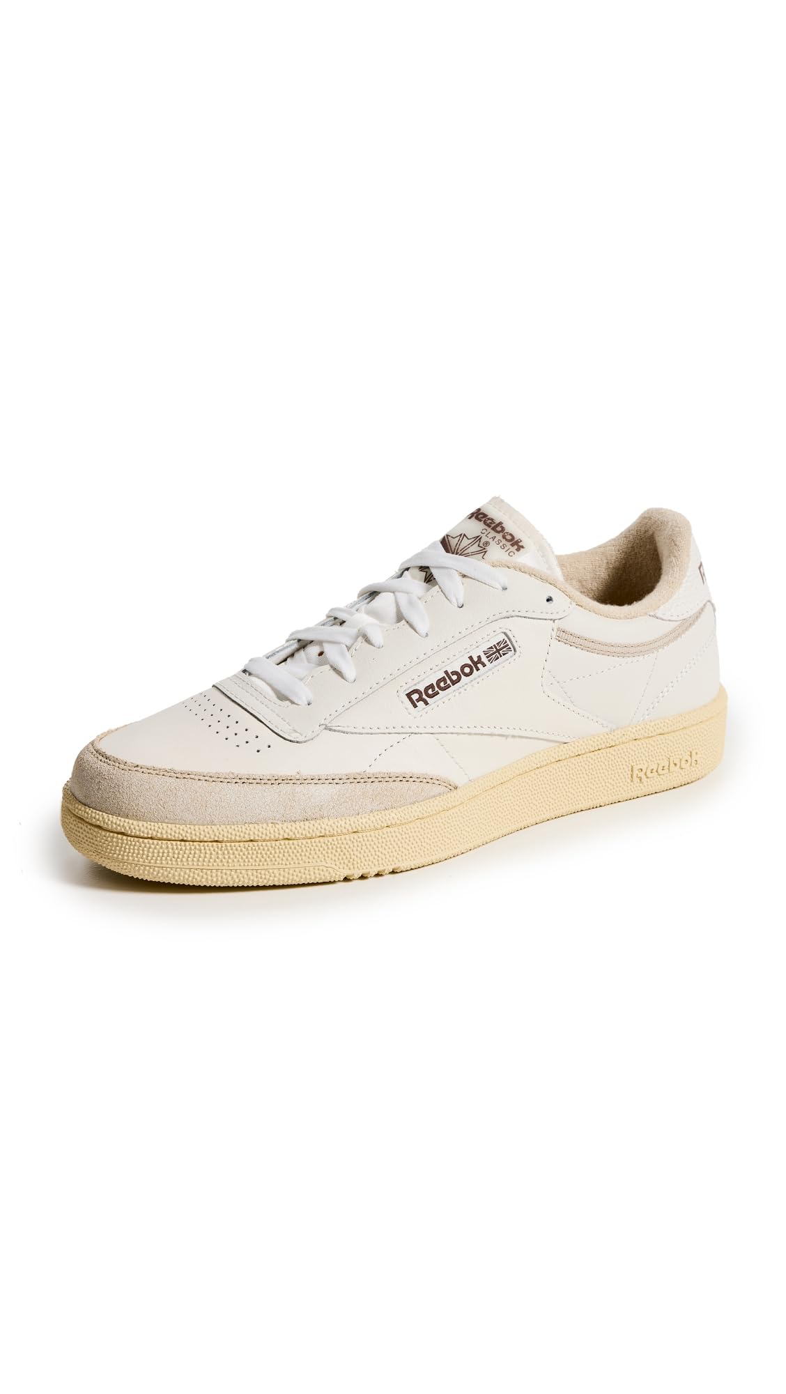 Reebok Unisex-Adult Club C 85,Chalk/Weathered White/Vintage Chalk,11 Women/9.5 Men
