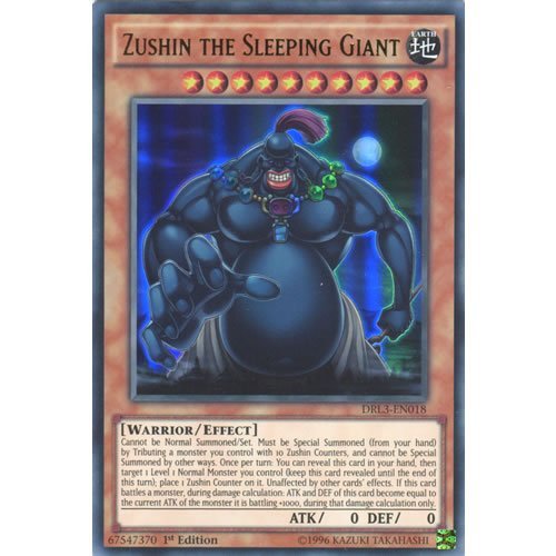 Deckboosters YuGiOh : DRL3-EN018 1st Ed Zushin The Sleeping Giant Ultra Rare Card - ( Yu-Gi-Oh! Single Card)