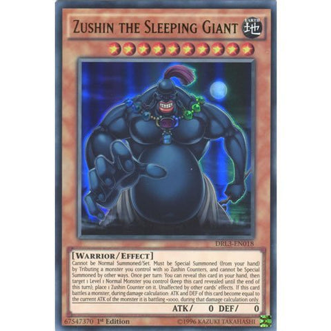 Deckboosters YuGiOh : DRL3-EN018 1st Ed Zushin The Sleeping Giant Ultra Rare Card - ( Yu-Gi-Oh! Single Card)