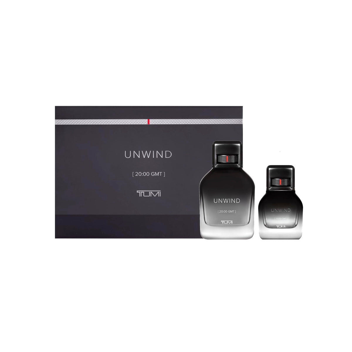 TUMI UNWIND [20:00 GMT] Gift Set - Warm Cologne for Men with Floral & Woody Fragrance Notes - 3.4 oz & 1.0 oz Eau de Parfum