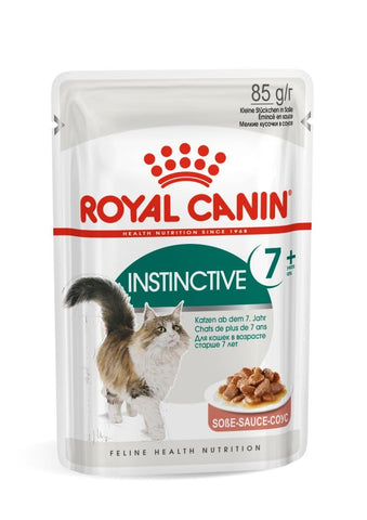 Royal Canin Instinctive 7+ in Gravy Adult Wet Cat Food 85g (Pack of 12)