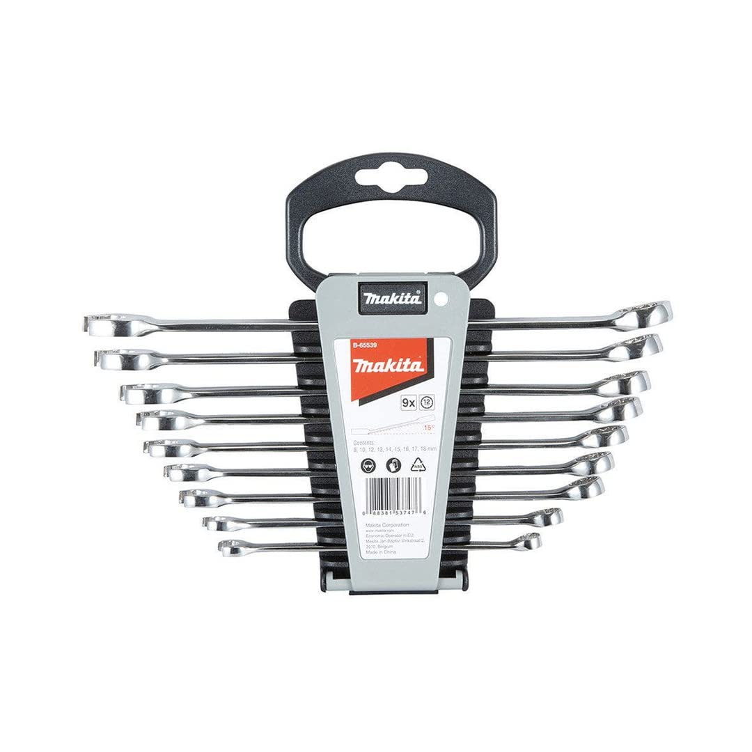 Makita B-65539 9 Piece Combination Spanner Set