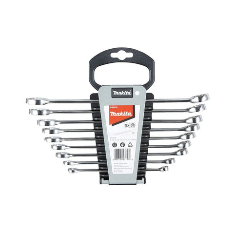 Makita B-65539 9 Piece Combination Spanner Set