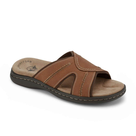 Dockers Men's Slide Sandal, Rust, 15 Wide