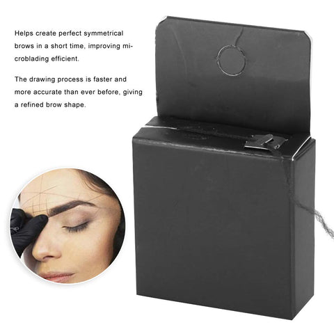 Professional Brow Mapping Pre- Inked String for Microblading, Eyebrow Mapping Thread Tattoo Brow Marker Measuring Tool for Marking Symmetrical Eyebrows