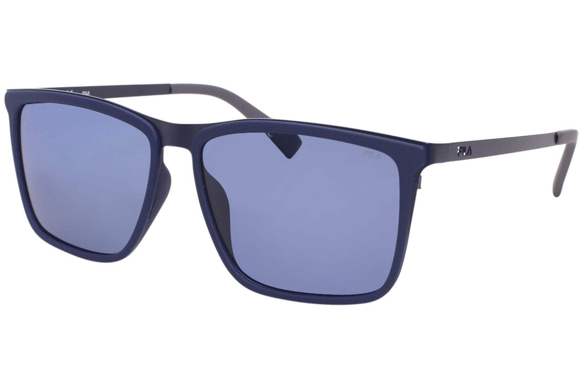 Fila SF8495 1AQZ Men's Sunglasses Blue/Blue Polarized Square 57mm