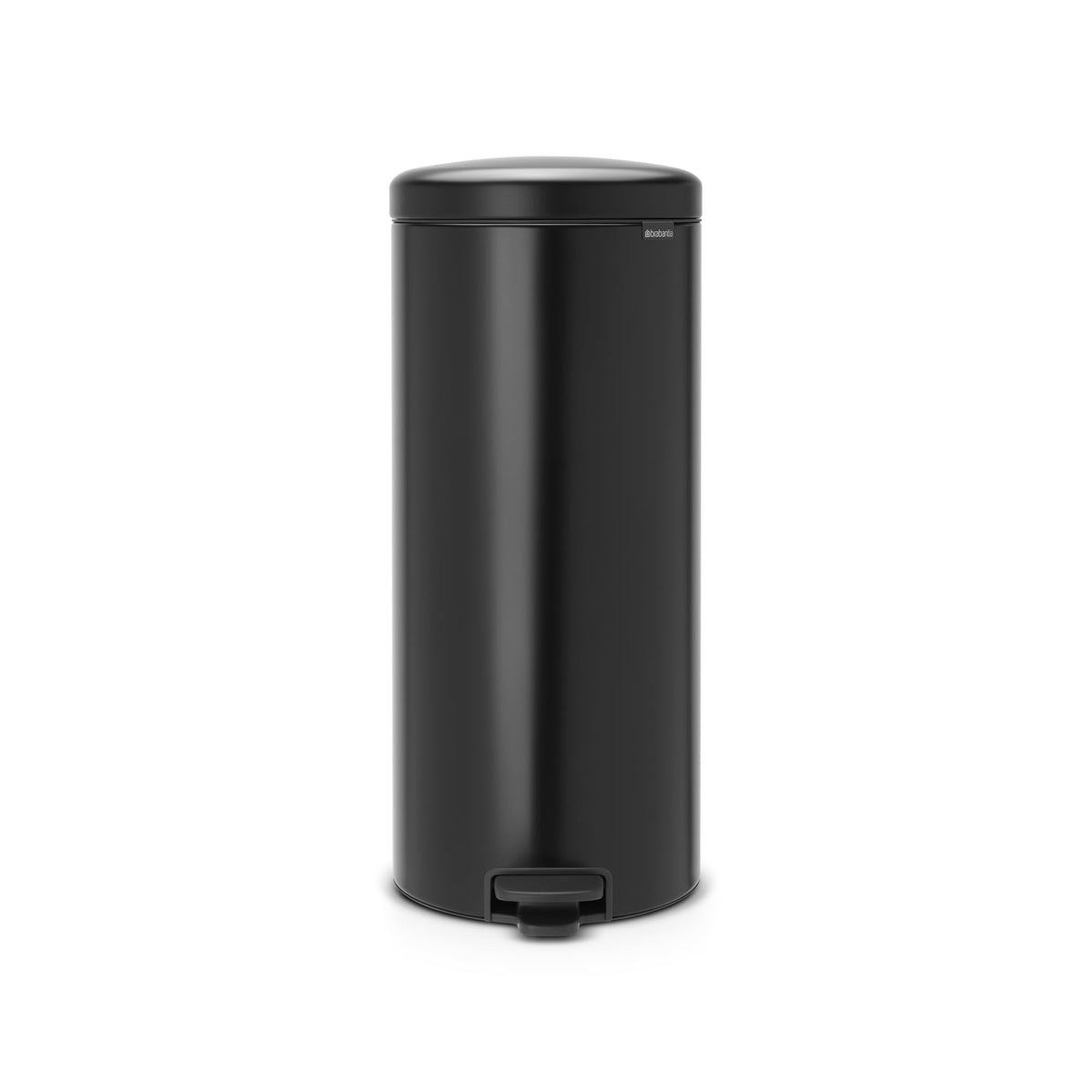 Brabantia New Icon Step Trash Can (8 Gal/Matt Black) Soft Closing Kitchen Garbage/Recycling Can with Removable Bucket