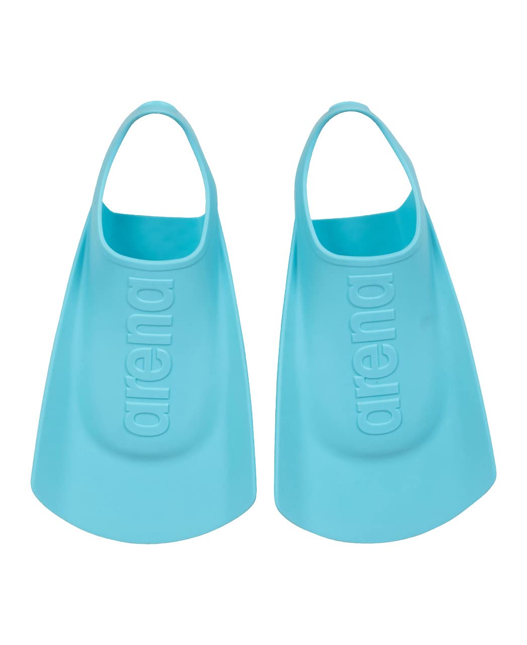arena Unisex Kids Junior Swim Training Fins for Lap Swimming, Open Heel and Hydrodynamic Slits, Sky, Size 9-10 US
