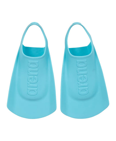 arena Unisex Kids Junior Swim Training Fins for Lap Swimming, Open Heel and Hydrodynamic Slits, Sky, Size 9-10 US