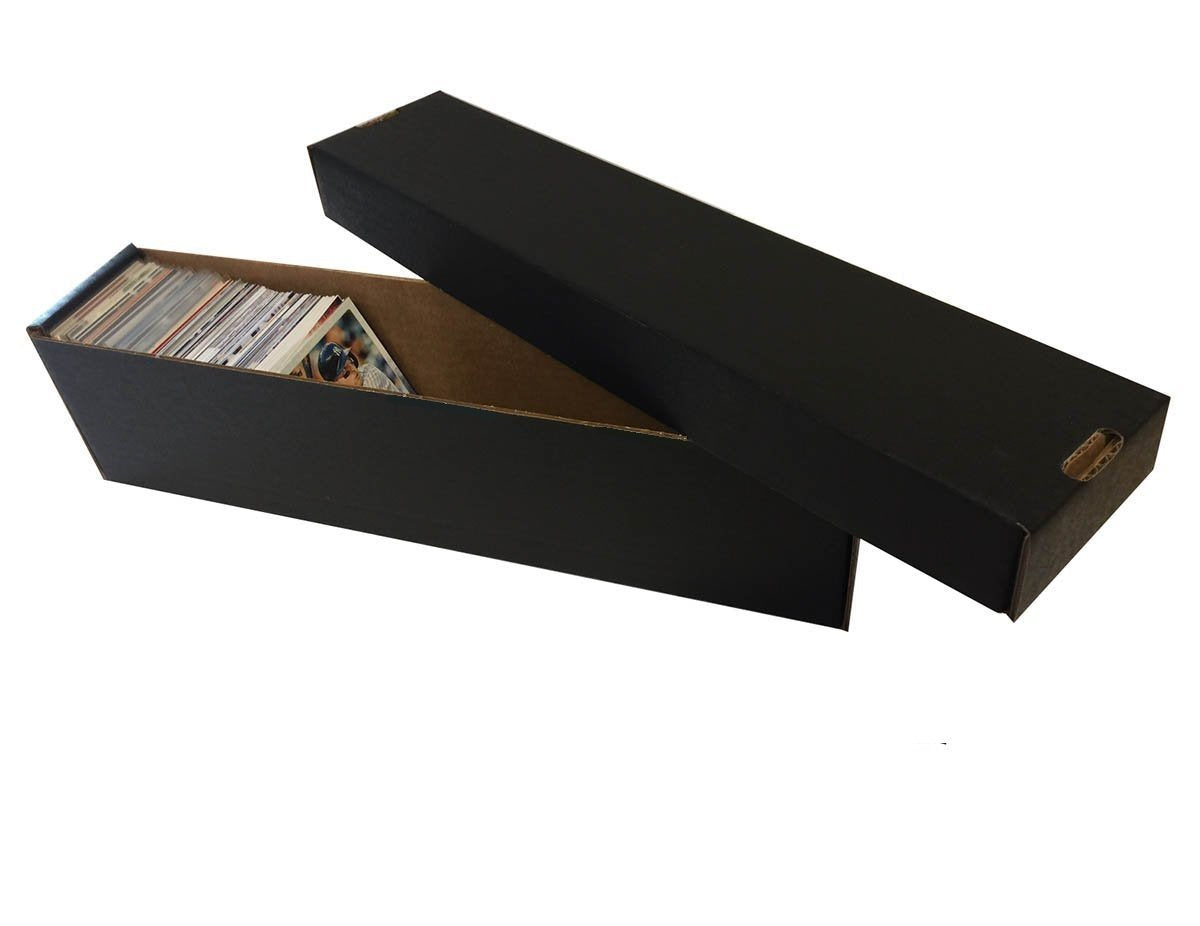 (10) BLACK 800 Count 2 Piece Box - Premium Vertical Storage Box - Baseball, Football, Basketball, Hockey, Nascar, Sportscards, Gaming & Trading Cards - By Max Pro Collecting Supplies