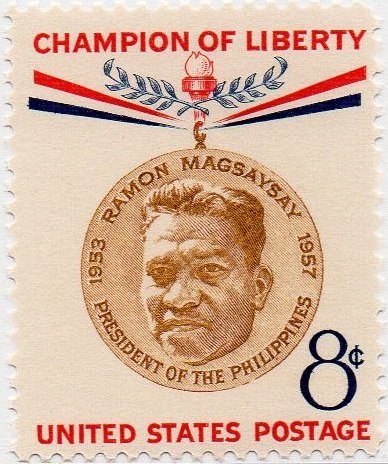 Postage Stamps US Ramon Magsaysay Philippines Scott 1096 Jumbo MNH OG by Stamps United States