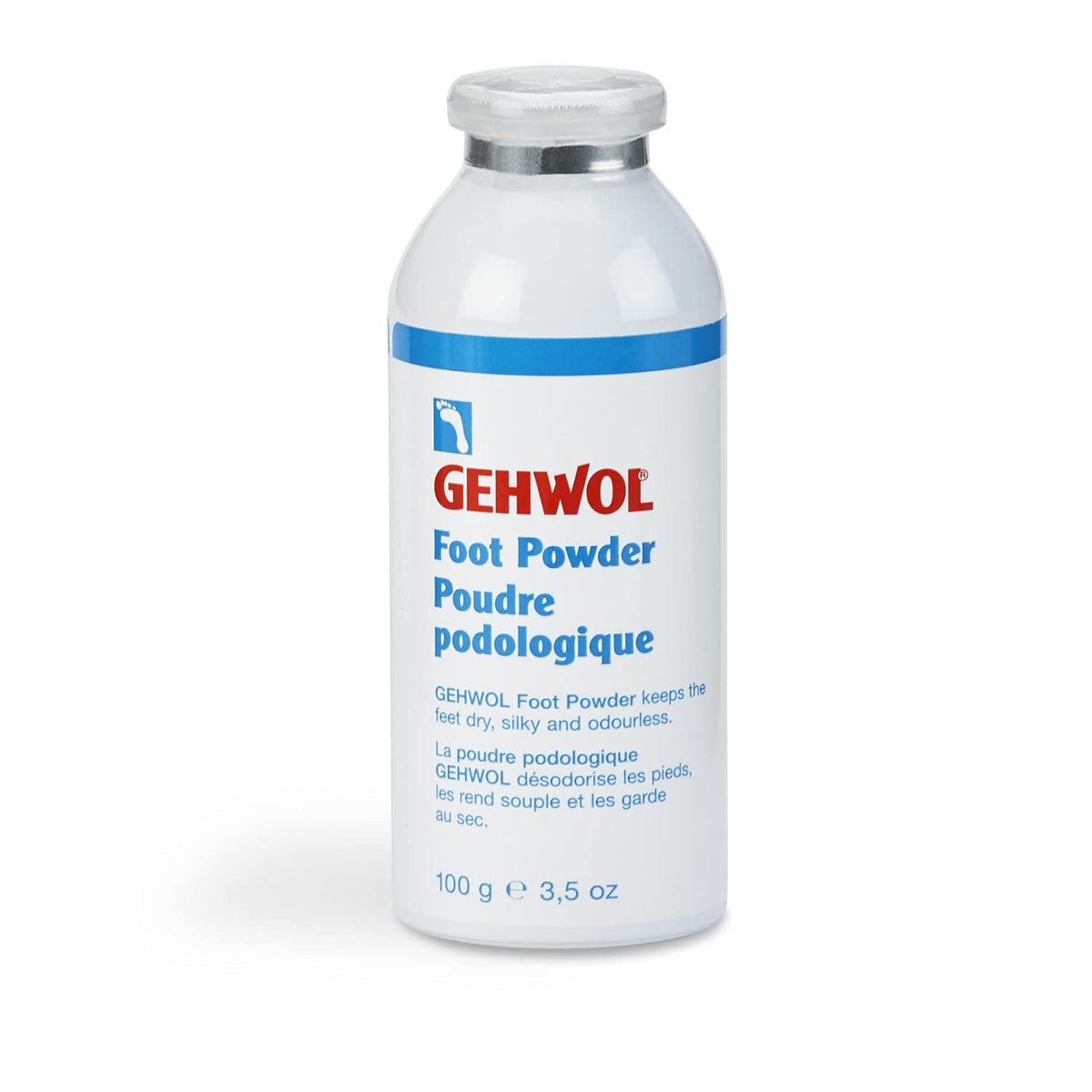 Gehwol Foot Powder Odourless Antibacterial Talc 100Gm Prevents Atheletes Foot Can Be Used for Feet Shoes & Socks