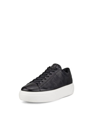 ECCO Women's Street Platform Sneaker, Black, 8-8.5