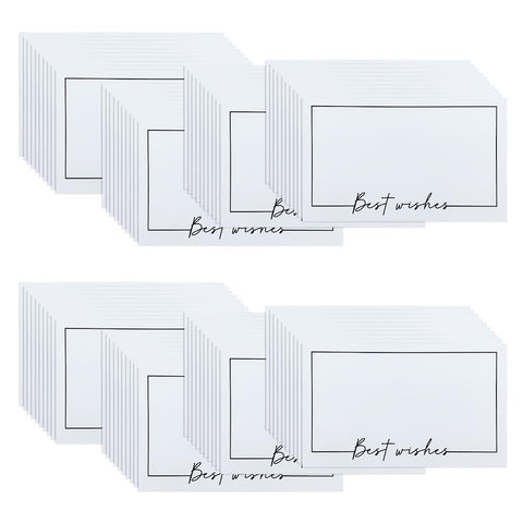 WYAN Blank Cards-80 Pcs 90x54 mm Best wish Card,Message Card,Gift Card,Blank Business Cards,for DIY Grafitti Messages,DIY Creations(Can be used with envelopes)