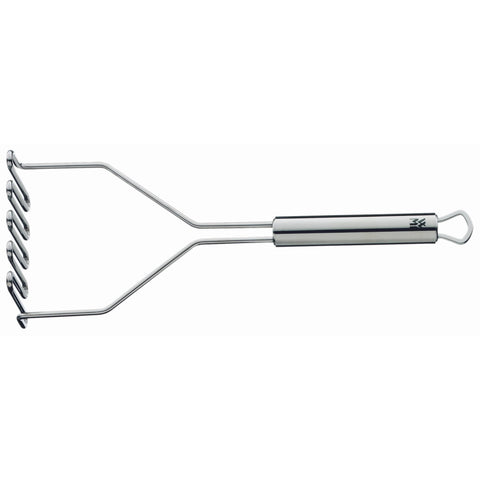 WMF Potato Masher 29 cm Profi Plus Cromargan Stainless Steel Partly Matt Dishwasher Safe, Red, 29 x 10 x 5.9 cm