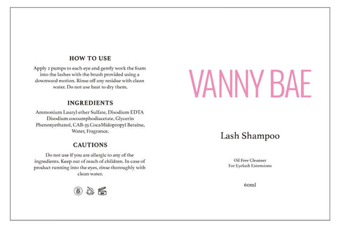 Generic Lash Shampoo Kit for Lash Extensions