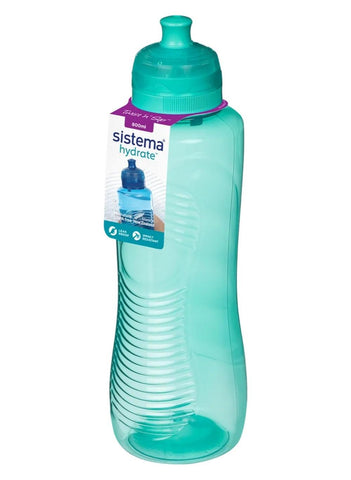 Sistema Twist 'n' Sip Squeeze Sports Water Bottle | Leakproof Water Bottle | 800 ml | BPA-Free | Assorted Colours