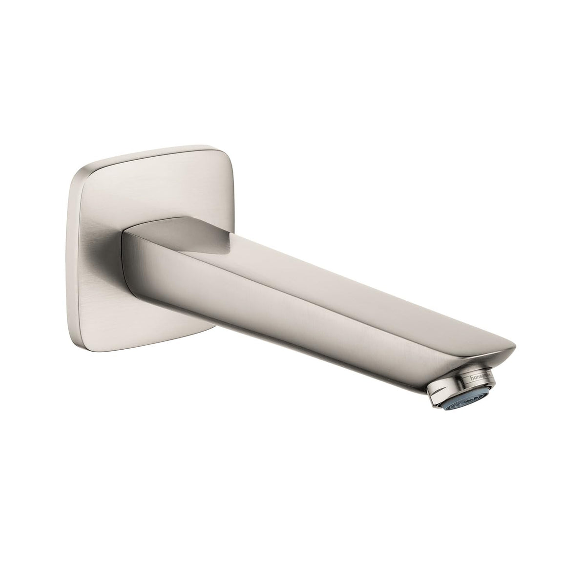 hansgrohe Tub Spout Premium 3-inch Modern Tub Spout in brushed nickel, 71410821