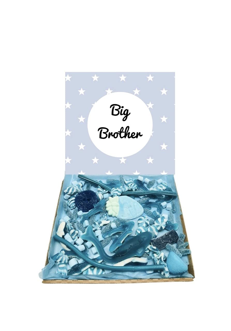 Big Brother Blue pick n mix 300g Pick and Mix Sweets Gift Box Hamper Retro Sweet Birthday Christmas New Baby Present