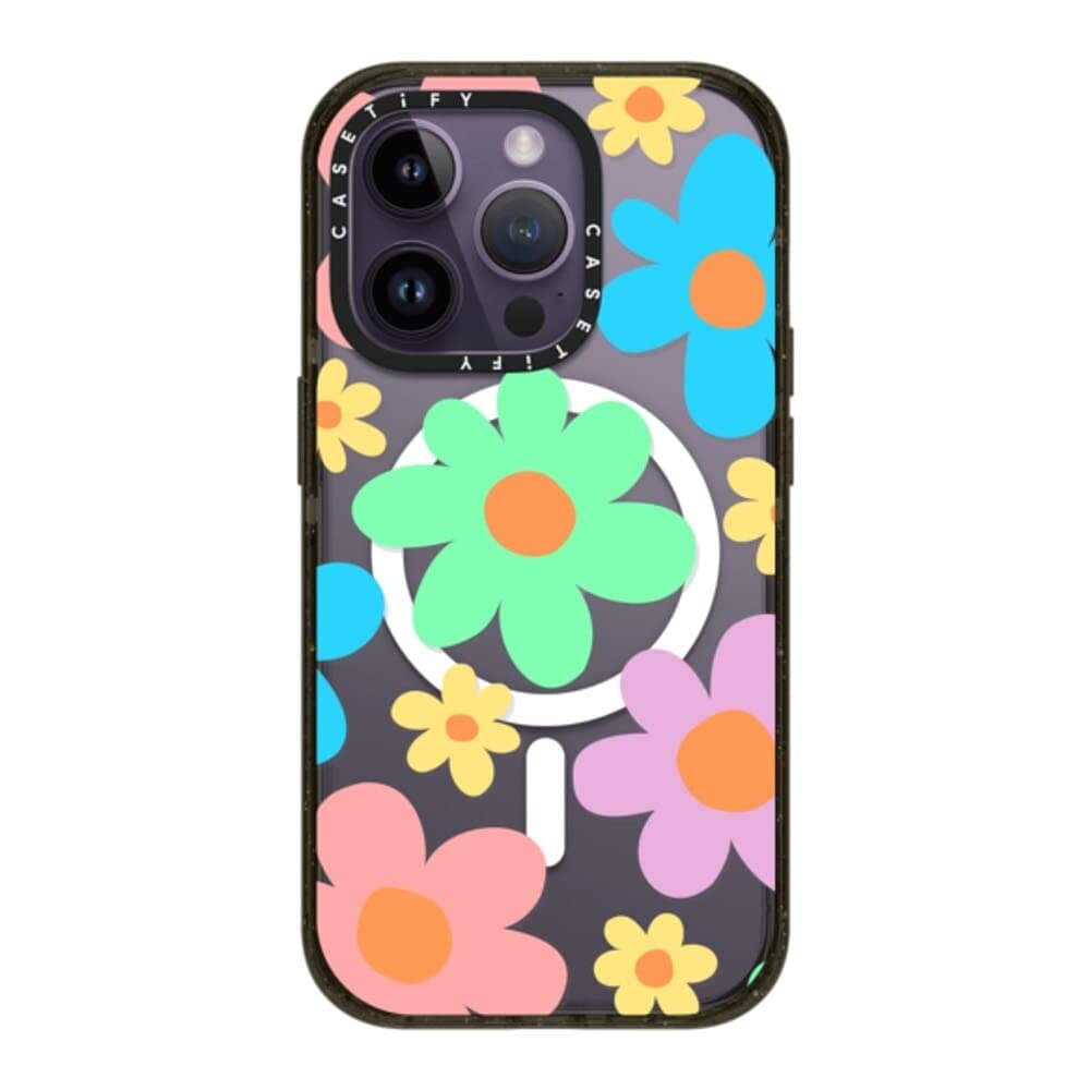 CASETiFY Impact iPhone 14 Pro Case [4X Military Grade Drop Tested / 8.2ft Drop Protection/Compatible with Magsafe] - Aries Moross- Sticker - Glossy Black