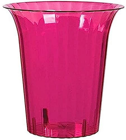 Amscan Medium Plastic Flared Cylinder Party Tableware, 40 oz, Bright Pink
