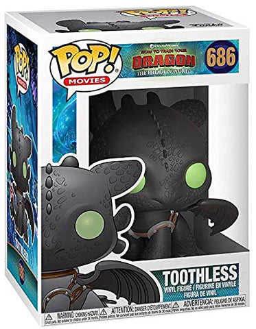 POP Funko How to Train Your Dragon 3: The Hidden World - Toothless Vinyl Figure (Includes Compatible Box Protector Case)