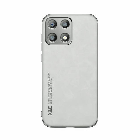Kepuch Silklike Case for Honor X8A - Cover Bumper Built-in Metal Plate for Honor X8A - Gray