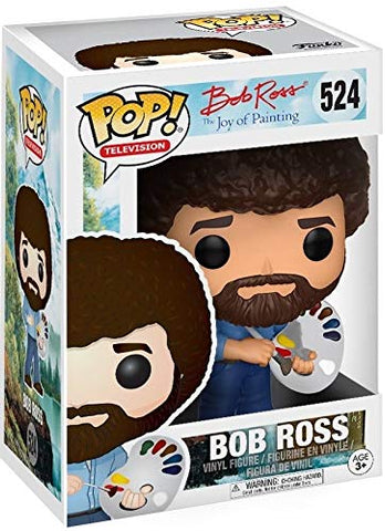 Funko Pop! Television: Bob Ross - The Joy of Painting #524 Vinyl Figure (Bundled with Pop Box Protector Case)