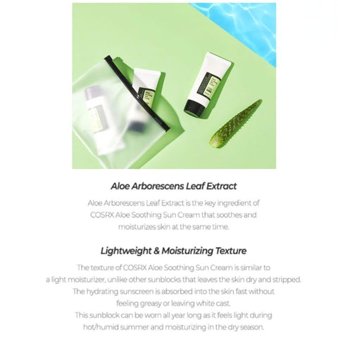 Generic Aloe Soothing Sun Cream SPF50+/ PA+++ | Korean Sunscreen | Korean Sunscreen for Face | Sunscreen Korean SPF 50